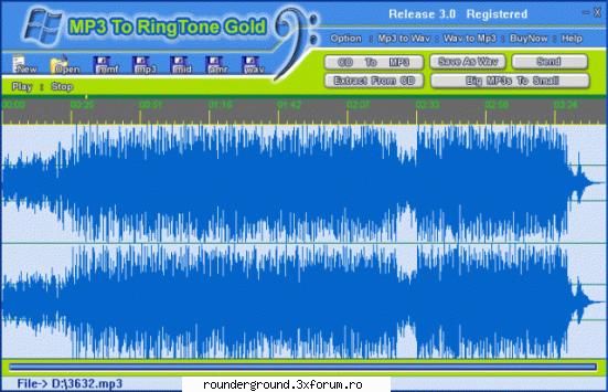 MP3 To Ringtone Gold v3.32 - Password: MegaRapida.com - Programe NOI