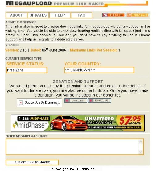 MegaUpload Premium Link Maker v 2.0 - MegaUpload Premium Link Maker V 2.0 link maker is - Programe NOI